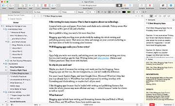 Scrivener | The 5 Best Blogging Apps